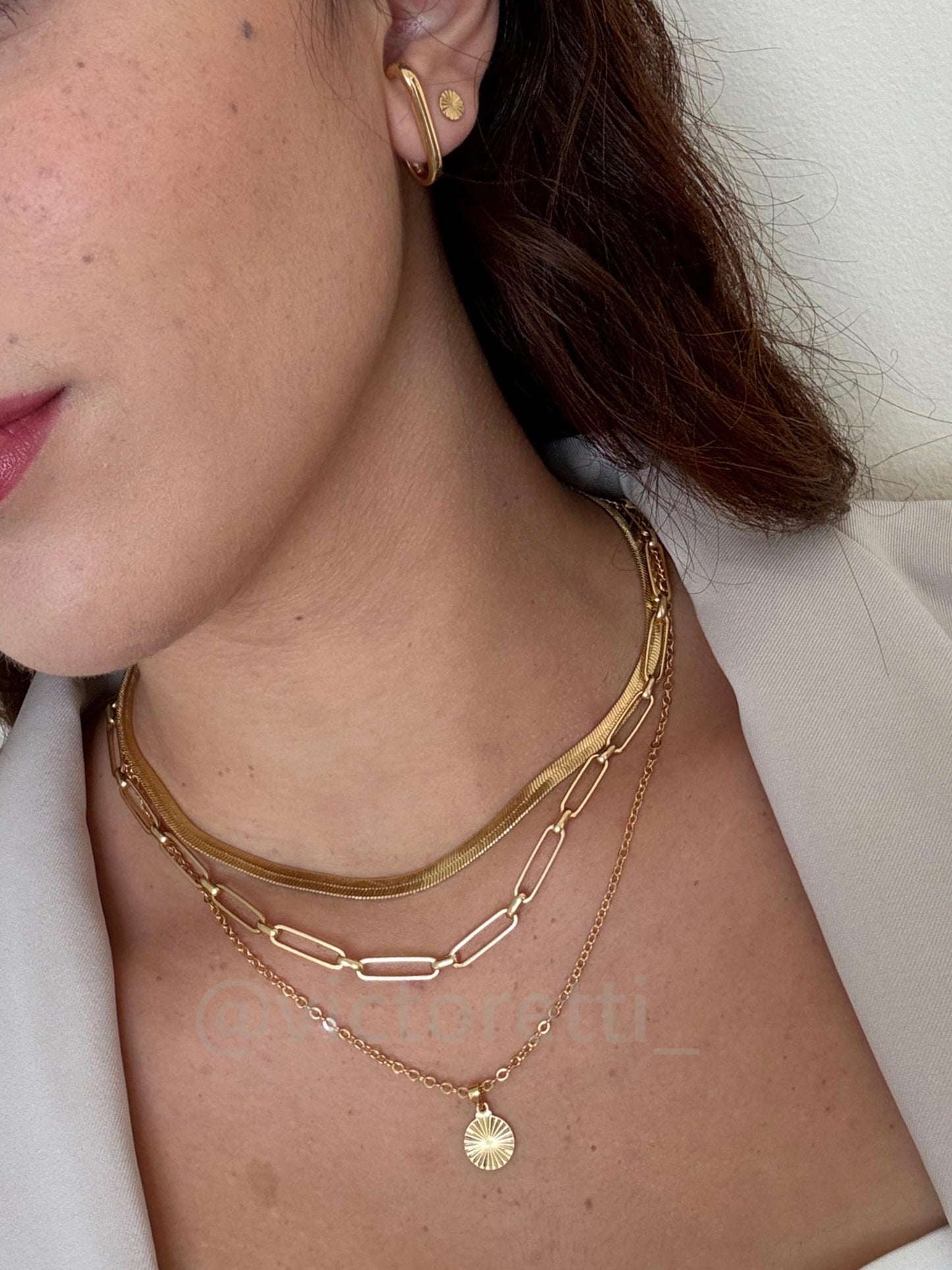 Sunshine Necklace 18k Gold Plate