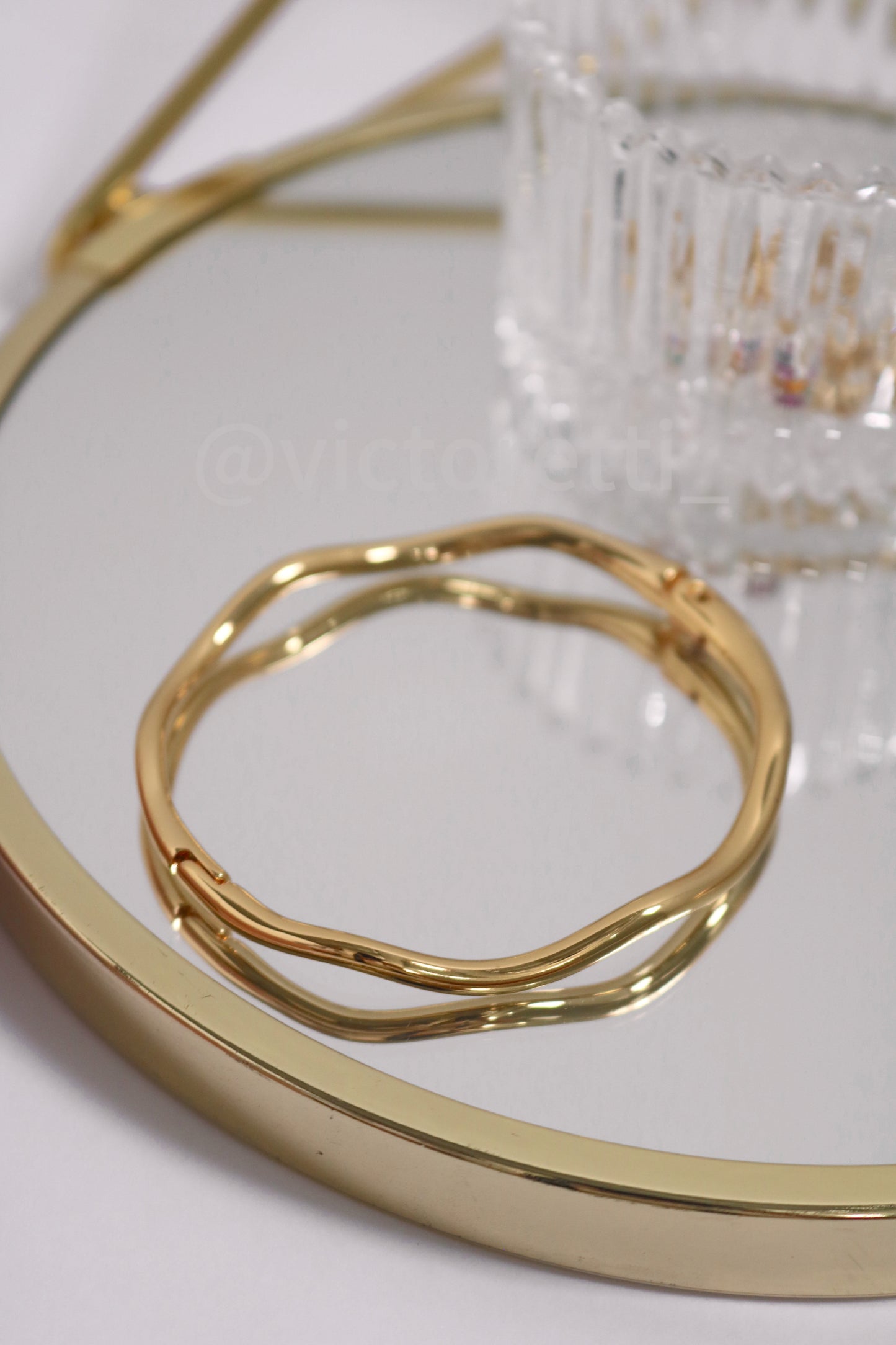 Wave Bracelet 18k Gold Plate