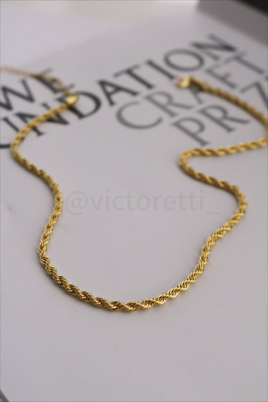 Braided Harmony Choker 18k Gold Plate