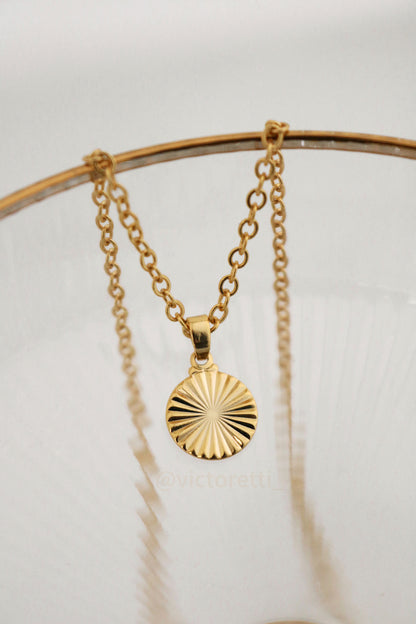 Sunshine Necklace 18k Gold Plate