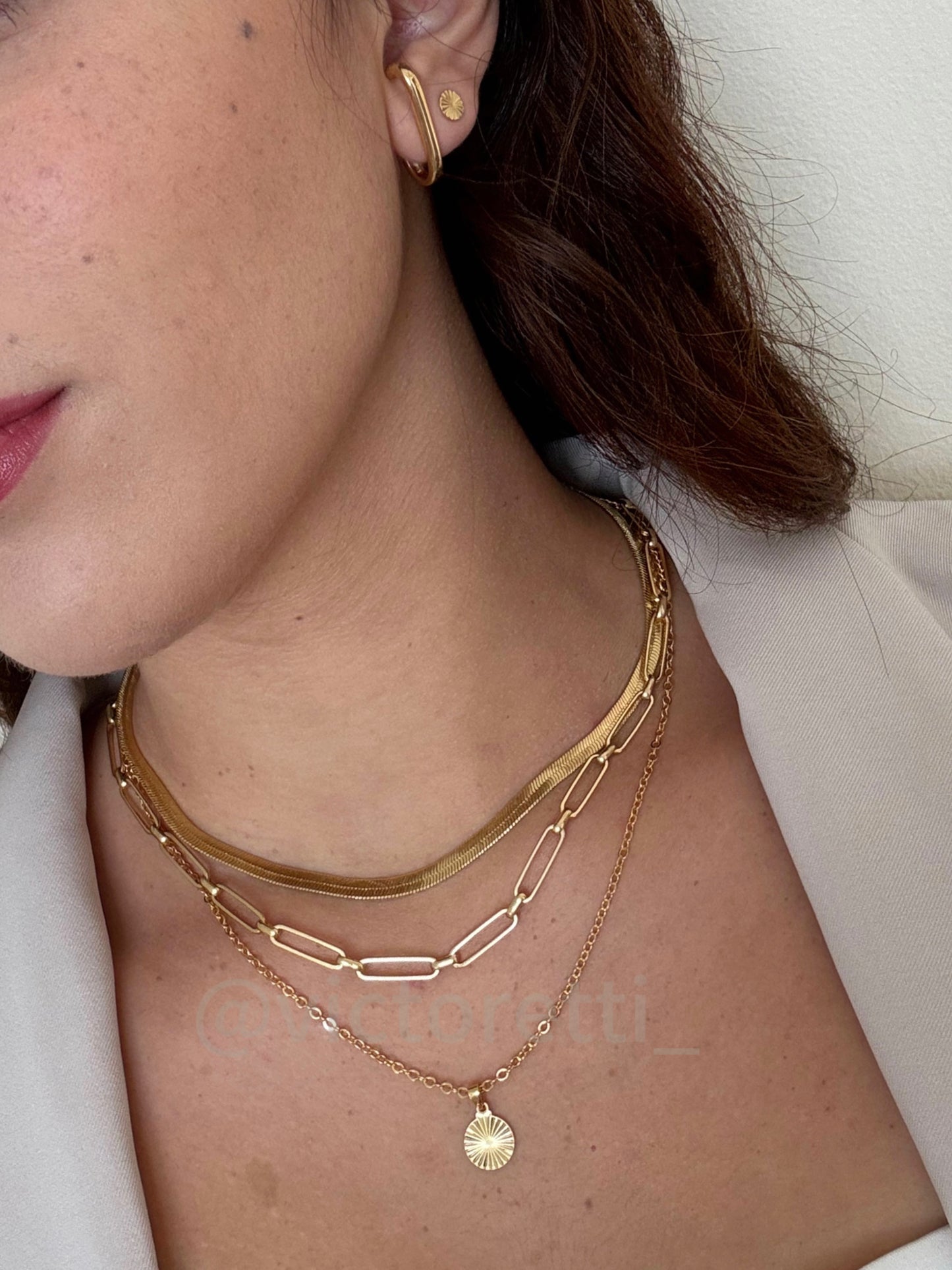 Chain Necklace 18k Gold Plate